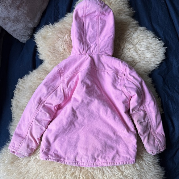 Carhartt Kids Pink Canvas Fleece Lined 4T - Picture 6 of 7